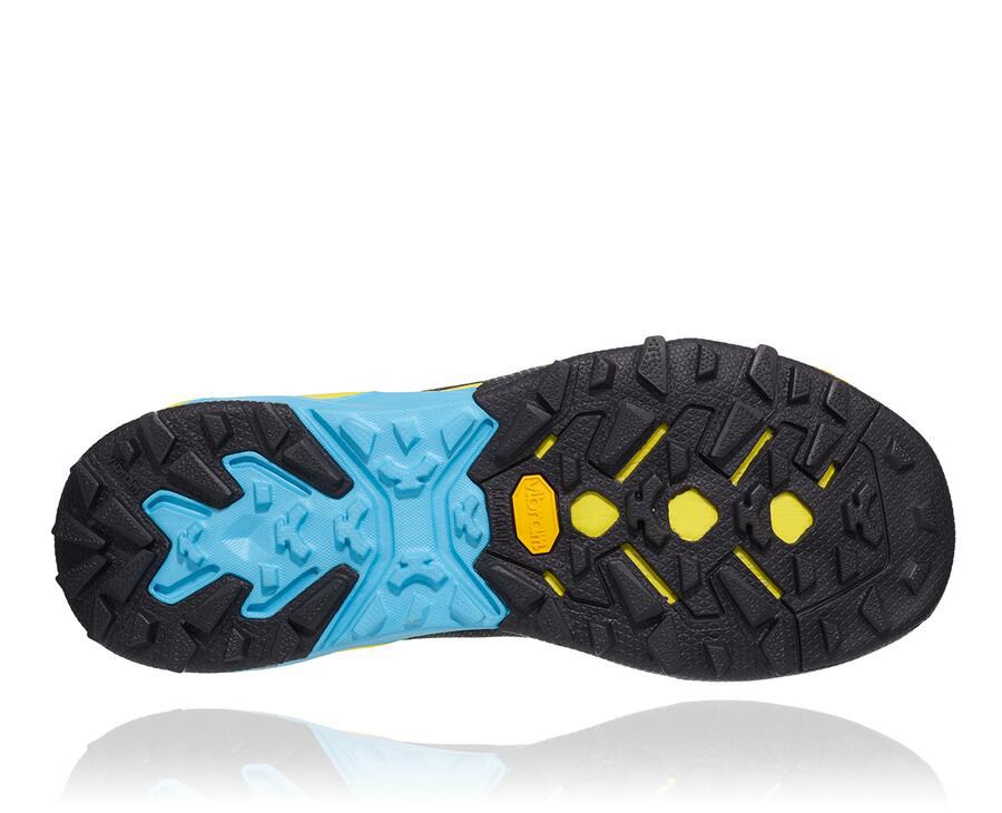 Hoka One One Mens Trail Shoes - Arkali - Black/Blue - FOEA28670